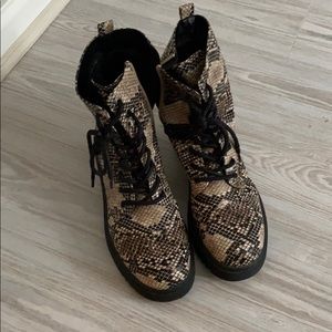 Snake skin boots